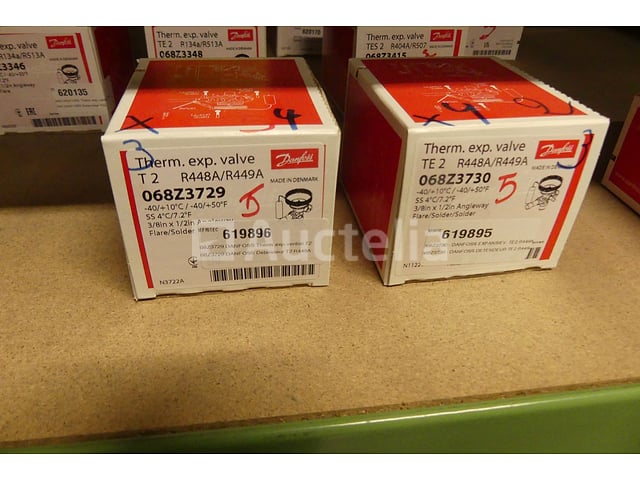 Set onderdelen voor koeling (expansiekleppen, thermostaten, solenoïdekleppen, dehydratatoren, enzovoort). (+/- 100 stuks) – foto 5 – kavel bij Auctelia, Charleroi