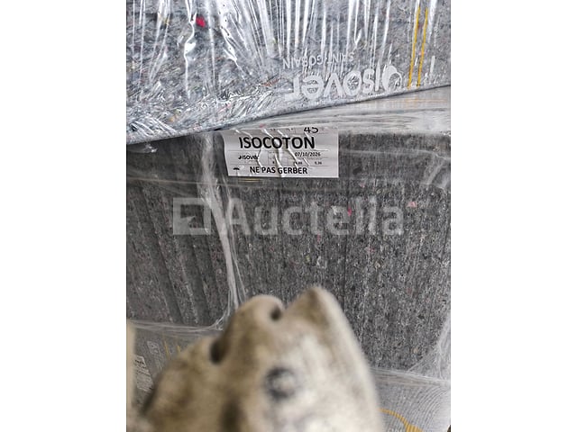 Set van 10 "Pavacell" cellulose wadding panelen dB 45 mm - 1350 x 600 mm: 24 m²: 30 panelen – foto 2 – kavel bij Auctelia, Bastogne