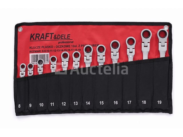 Set van 12 open-end ratelsleutels (8-19 mm) KRAFT&DELE – foto 2 – kavel bij Auctelia, Aye
