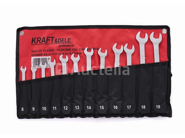 Set van 12 open-end ratelsleutels (8-19 mm) KRAFT&DELE – foto 3 – kavel bij Auctelia, Aye