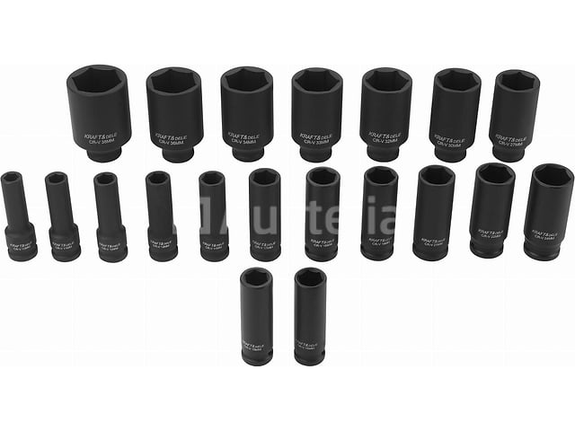 Set van 20 1/2" slagdoppen van 10-38 mm – foto 3 – kavel bij Auctelia, Aye