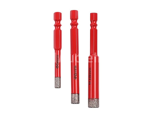 Set van 3 diamantgatzagen voor keramische HEX 6 8 10 mm KRAFT&DELE – foto 2 – kavel bij Auctelia, Aye