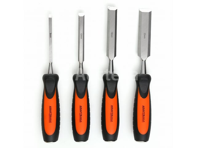 Set van 4 KRAFT&DELE houtbeitels – foto 3 – kavel bij Auctelia, Aye