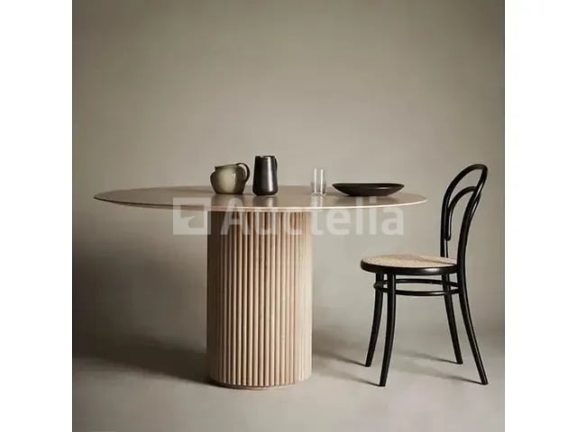 Set van 4 THONET-stoelen zwart hout - natuurlijke rotan zitting – foto 6 – kavel bij Auctelia, Courcelles