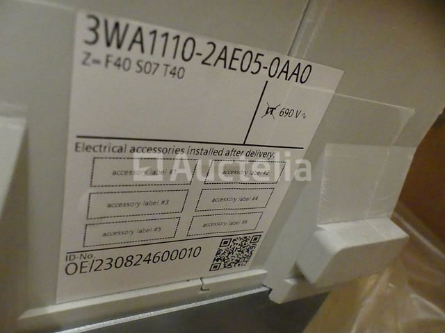 Siemens Stroomonderbreker - 3WA1110-2AE05-0AA0 – foto 8 – kavel bij Auctelia, Drogenbos