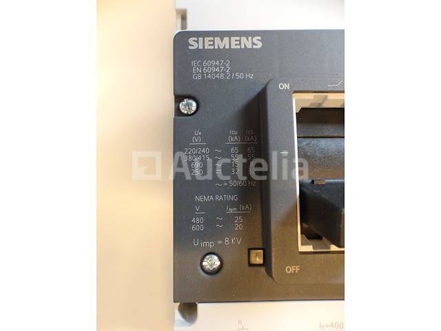 Siemens VL400 tripcontactor – foto 4 – kavel bij Auctelia, Drogenbos