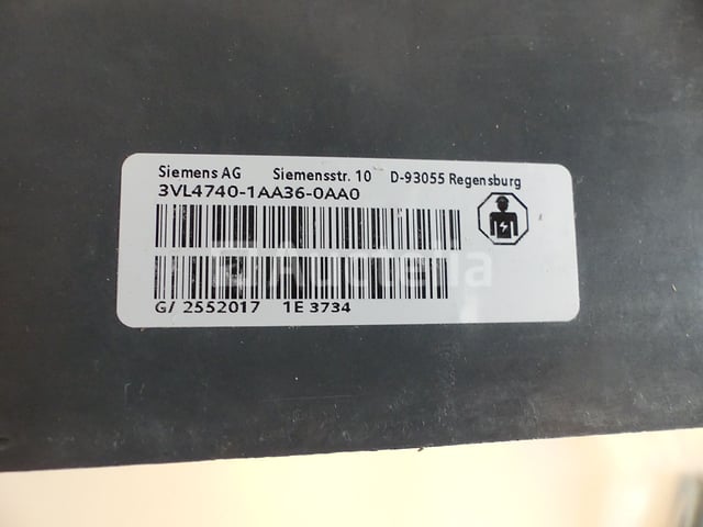 Siemens VL400 tripcontactor – foto 6 – kavel bij Auctelia, Drogenbos