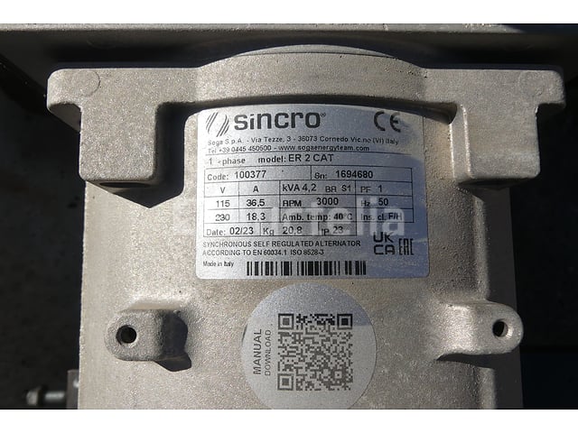 Sincro ER 2 CAT-generatorset – foto 5 – kavel bij Auctelia, Tintigny