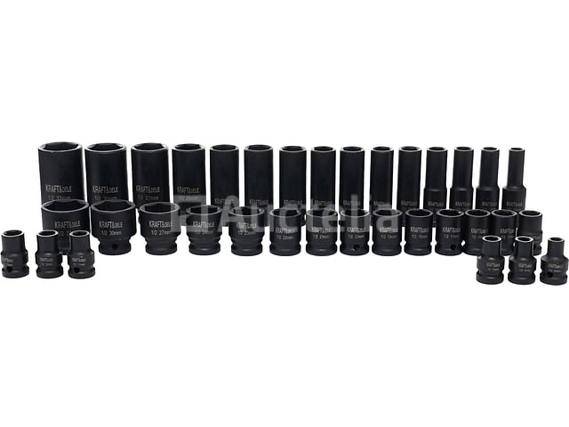Slagdoppen 1/2" (35 stuks) KRAFT&DELE – foto 3 – kavel bij Auctelia, Aye