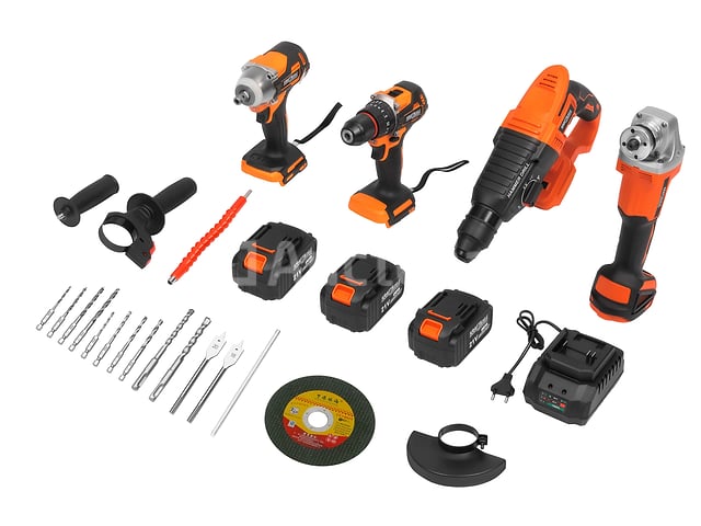 Snoerloze gereedschapsset 3x21V – kavel bij Auctelia, Aye
