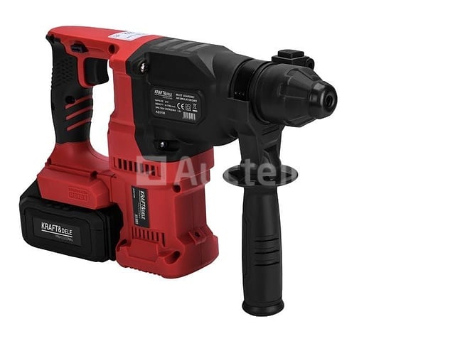 Snoerloze hamerboor met 2 x 4 Ah batterijen + KRAFT&DELE-lader – foto 4 – kavel bij Auctelia, Aye