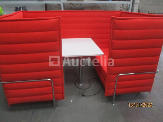 Stemhokjemodule met beige bank – foto 4 – kavel bij Auctelia, Machelen