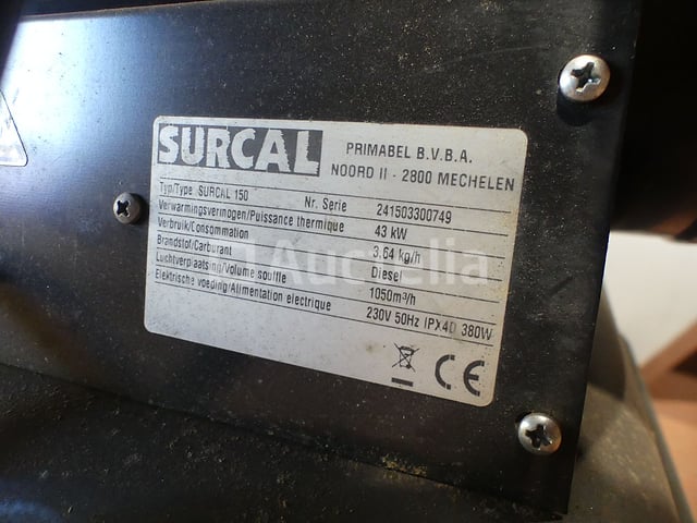 Surcal Surcal 150 oliegestookte warmtekanon – foto 6 – kavel bij Auctelia, Éghezée