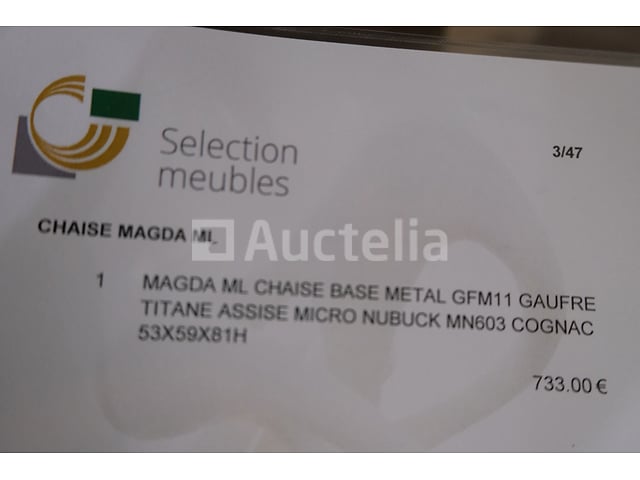 Tafel- en stoelenset – foto 7 – kavel bij Auctelia, Mont-de-l'Enclus