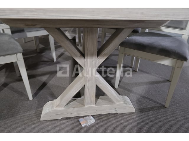 Tafel- en stoelenset – foto 4 – kavel bij Auctelia, Mont-de-l'Enclus