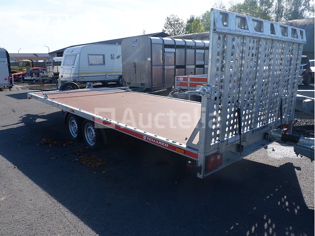 Temared dubbelassige flatbed aanhanger (VINSWHL31000H420427) – foto 6 – kavel bij Auctelia, Fauvillers
