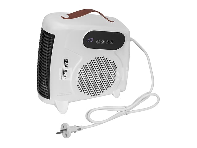 Ventilatorkachel, 2000W elektrische kachel + KRAFT&DELE-afstandsbediening – foto 5 – kavel bij Auctelia, Aye