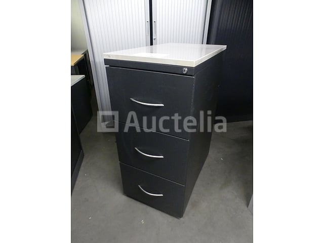 Verticale kast met 3 lades – kavel bij Auctelia, Saint-Gilles