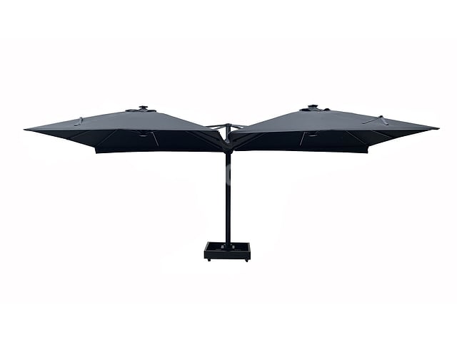 Vierdubbele hangende parasol Donkergrijs (4 * 300x300cm) – foto 2 – kavel bij Auctelia, Tholen
