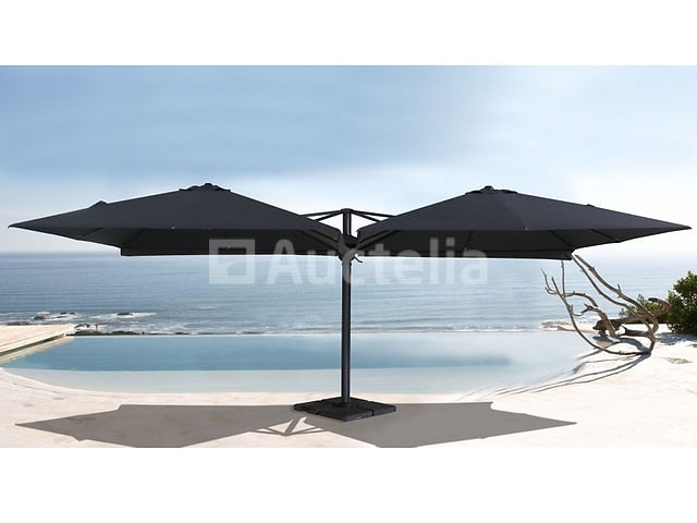 Vierdubbele hangende parasol Donkergrijs (4 * 300x300cm) – foto 5 – kavel bij Auctelia, Tholen
