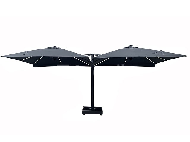 Vierdubbele hangende parasol Taupe (4 * 300x300cm) – foto 8 – kavel bij Auctelia, Tholen