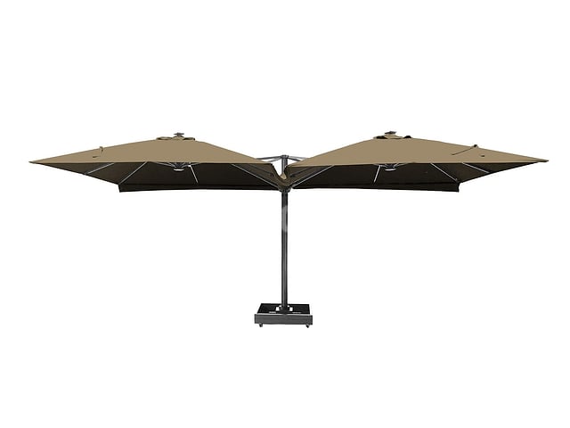 Vierdubbele hangende parasol Taupe (4 * 300x300cm) – foto 2 – kavel bij Auctelia, Tholen
