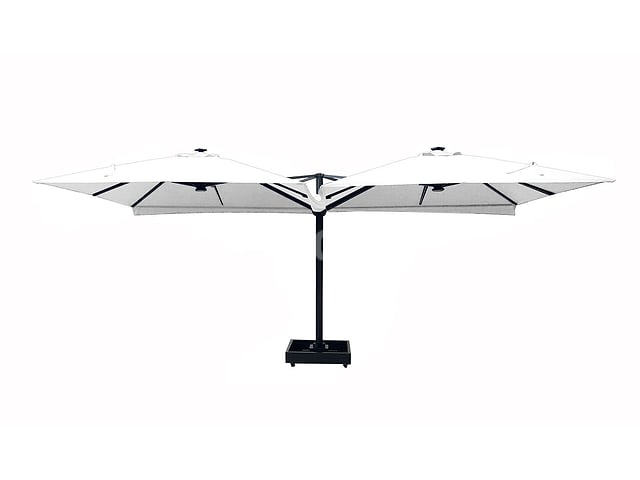 Vierdubbele hangende parasol Wit (4 * 300x300cm) – foto 2 – kavel bij Auctelia, Tholen