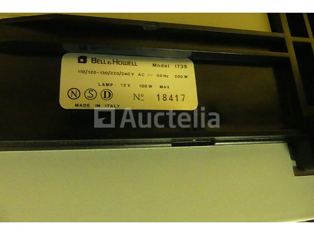 Vintage Bell & Howell Filmosonic 1735 Filmprojector – foto 9 – kavel bij Auctelia, Chastre