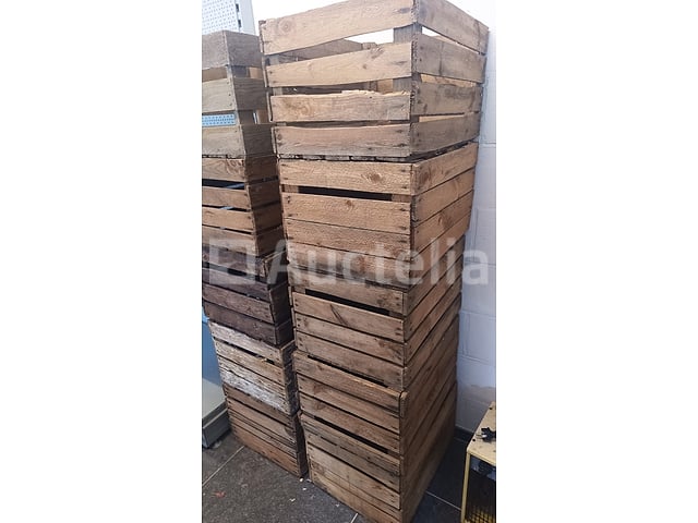 Vintage houten kratten – foto 2 – kavel bij Auctelia, Lasne