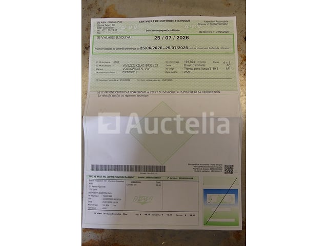 Volkswagen Caddy Car (2019-201,036 km) – foto 9 – kavel bij Auctelia, Courcelles