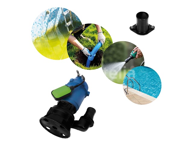 Waterpomp 2" 2850W 30000l/u + Vlotmotor W.D.S – foto 6 – kavel bij Auctelia, Aye