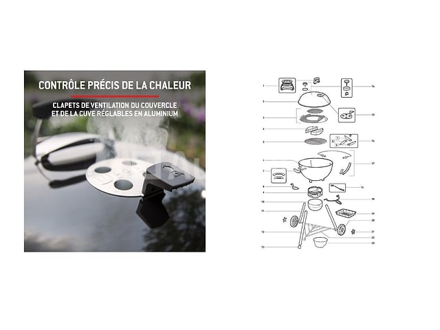 WEBER Master-touch GBS E-5750 Houtskoolgrill, Zwart – foto 8 – kavel bij Auctelia, Aye