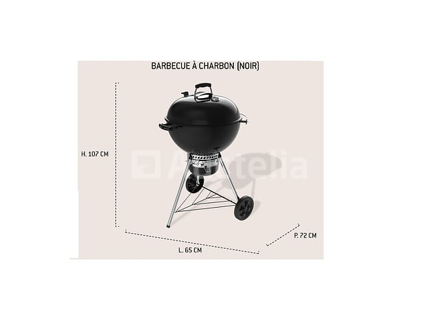WEBER Master-touch GBS E-5750 Houtskoolgrill, Zwart – foto 2 – kavel bij Auctelia, Aye