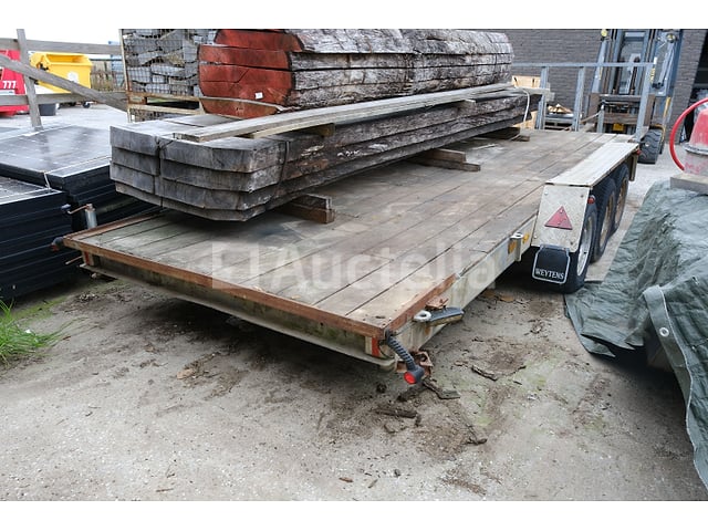Weytens 3/3500W drieassige platte oplegger (VIN:150219) – foto 3 – kavel bij Auctelia, Havelange