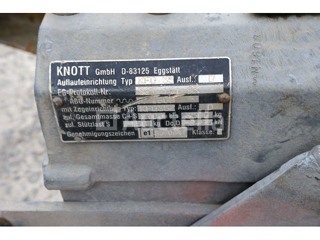 Weytens 3/3500W drieassige platte oplegger (VIN:150219) – foto 9 – kavel bij Auctelia, Havelange