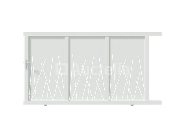 Witte aluminium Caminia schuifdeur 180 x 350 (Winkelwaarde: 2.839 €) – kavel bij Auctelia, Aye
