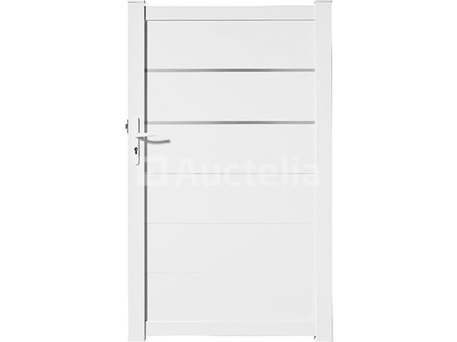 Witte aluminium poort Aosta 167 x 100 (Winkelwaarde: €849) – kavel bij Auctelia, Aye