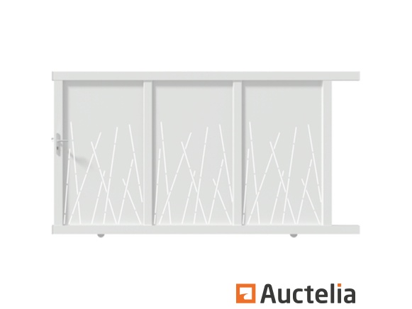 Witte schuifdeur Aluminium Caminia 180 x 300 (Winkelwaarde: 2.519 €) – kavel bij Auctelia, Aye
