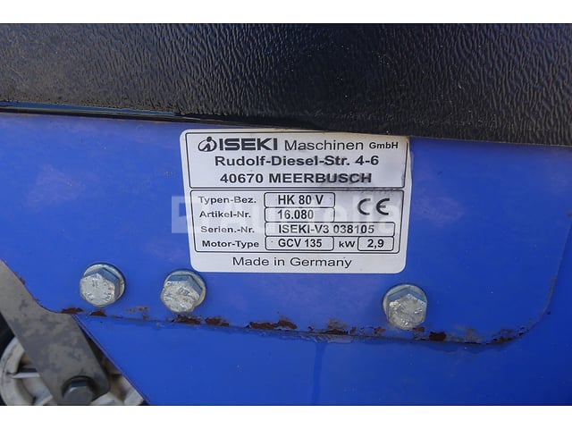 Zelfrijdende benzineveger Iseki HK80V – foto 6 – kavel bij Auctelia, Tintigny